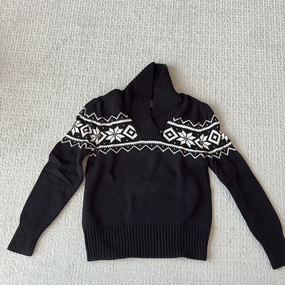 Black American Living Fair Isle Sweater